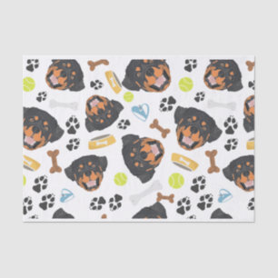 Papier Mousseline Rottweiler de sourire de chien