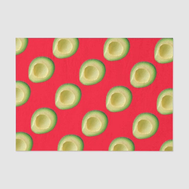 Papier Mousseline Rouge couleur Avocados Vert 4Rita (Recto)