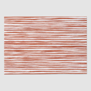 Papier Mousseline Rouge et blanc Rayures d'aquarelle Noël