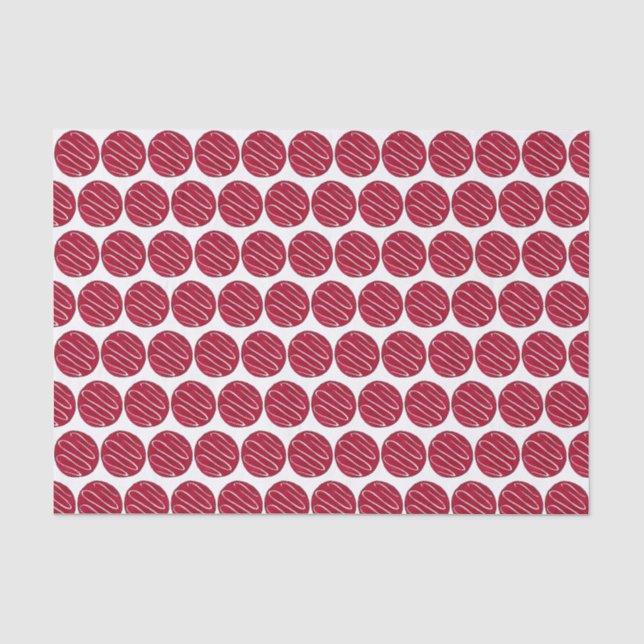 Papier Mousseline Rouge Velours Cuisine Crème Fromage Frosting Baker (Recto)