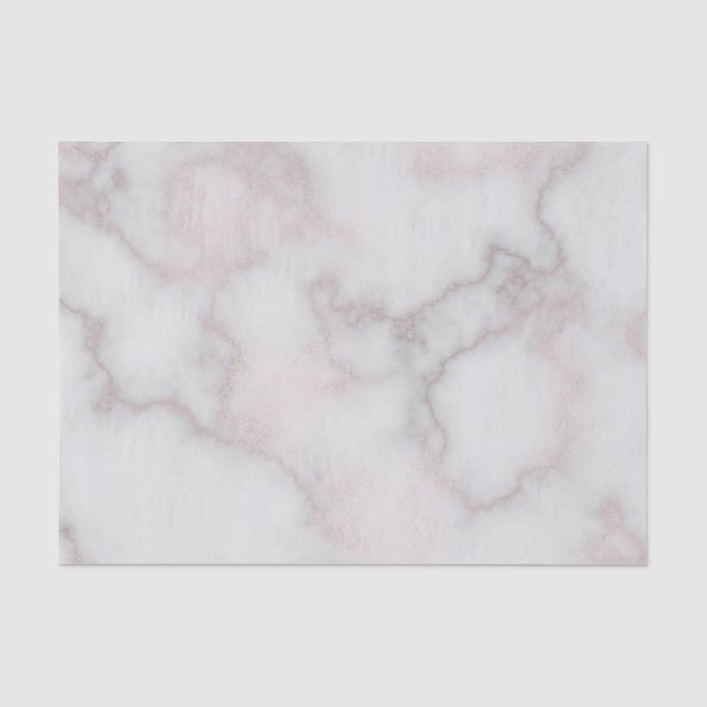 Papier Mousseline Rougissent le motif de marbre blanc d'or de rose (Recto)