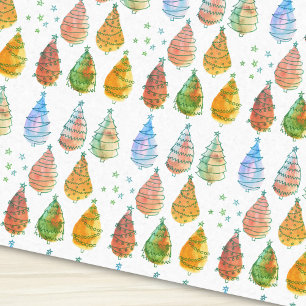 Papier Mousseline Rouille des arbres de Noël