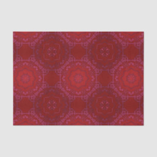 Papier Mousseline Royal Elegant Classic Luxury Red Damask Pattern