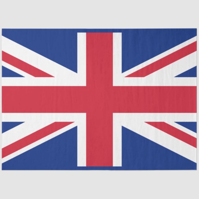 Papier Mousseline Royaume-Uni (British Flag) (Union Jack) (Royaume-U (Recto)