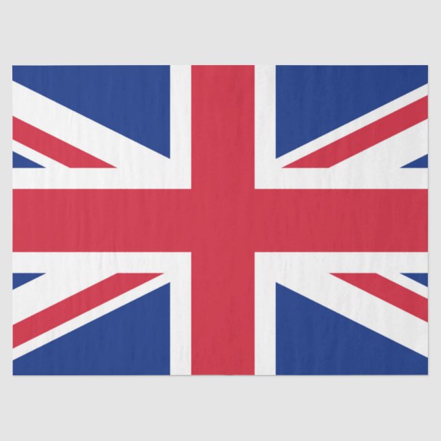 Papier Mousseline Royaume-Uni Union Jack Drapeau des colonies britan (Recto)