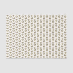 Papier Mousseline Ruban doré en forme de nœud vintage