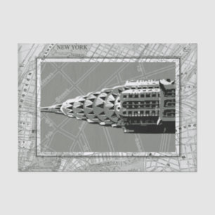 Papier Mousseline Rues de New York avec l'Empire State Building