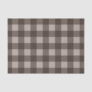 Papier Mousseline Rustic Country Brown Tartan Plaid Motif Imprimer