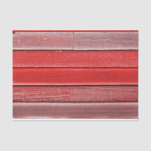 Papier Mousseline Rustic Country Red Wood Grain Texture