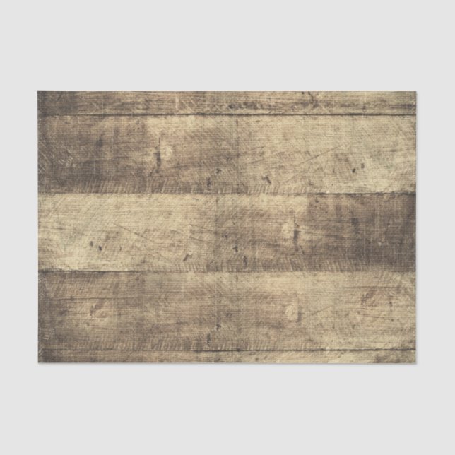 Papier Mousseline Rustic Wood Country Barres Mariage agricole (Recto)
