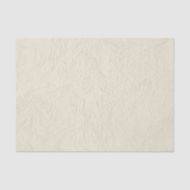 Papier Mousseline Rustique de papier chiffonné par Noël en crème (Recto)