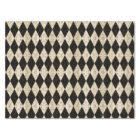 rustique Pays Arlequin Tan et Découpage noir