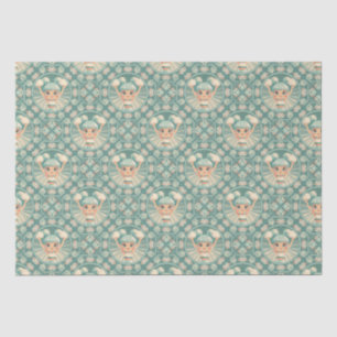 Papier Mousseline Sable De Sage Rétro Pom-pom girl Mandala Diamond C