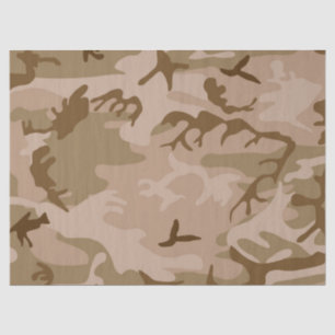 Papier Mousseline Sable du désert de Camouflage