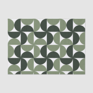 Papier Mousseline Sage Green Mid Century Motif moderne