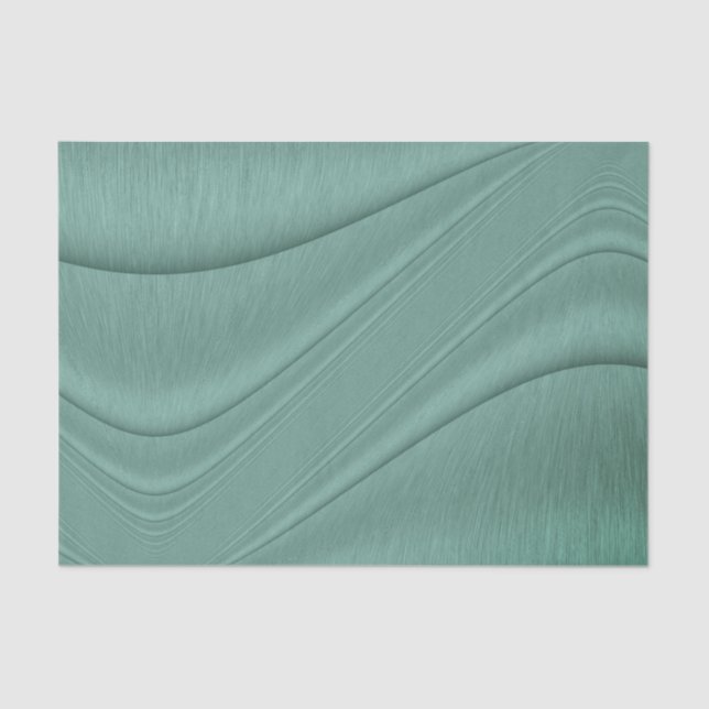 Papier Mousseline Sage Green Shimmering Contour (Recto)