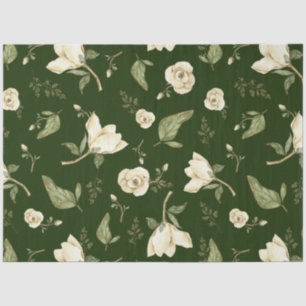 Papier Mousseline Sage Green Watercolor peony découpage floral
