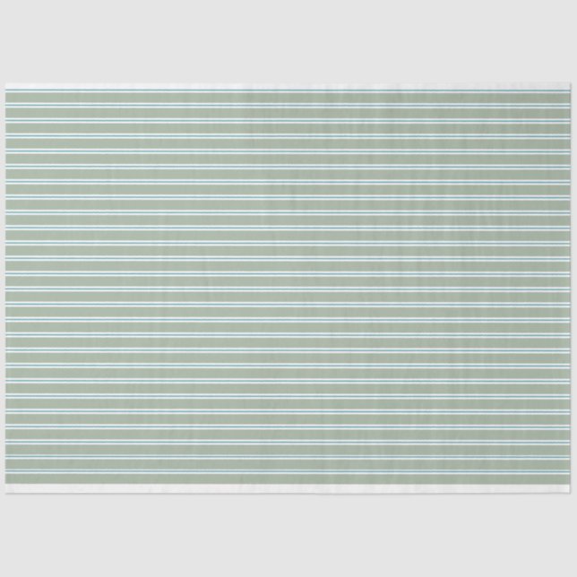 Papier Mousseline Sage Vert et Turquoise (Recto)