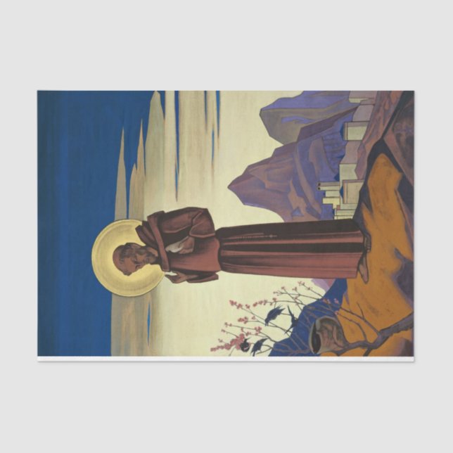 Papier Mousseline Saint François d'Assise (Saint chrétien) (Recto)