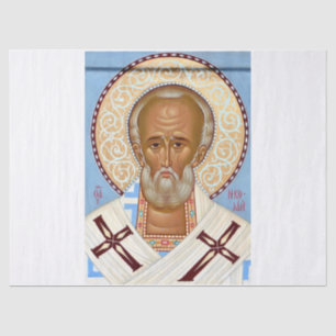 Papier Mousseline Saint Nicolas de Myre Art Orthodoxe de Grande Qual