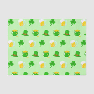 Papier Mousseline Saint Patrick's Day Shamrock Pot of Gold Celtic Kn