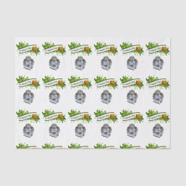 Papier Mousseline Saint Patrick's Day Tissue Paper Angel (Recto)