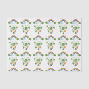 Papier Mousseline Saint Patrick's Day Tissue Paper Rainbow
