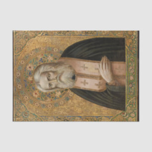 Papier Mousseline Saint Seraphim de Sarov Orthodoxe Icon