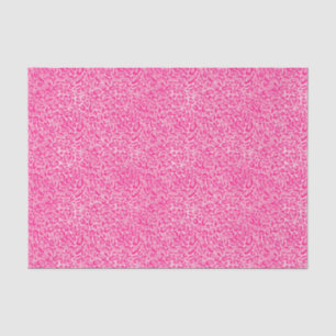 Papier Mousseline Saint-Valentin Empreinte de léopard rose