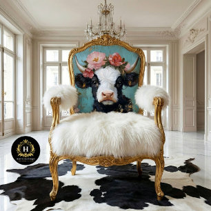 Papier Mousseline Saint-Valentin Vache des Highlands Découpage Rusti