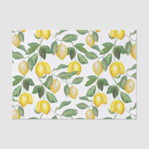 Papier Mousseline Saison du citron   Motif