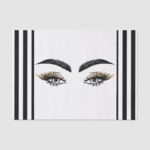 Papier Mousseline Salon de Beauté Pretty Eyes Maquillage Cils Extens