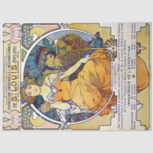 Papier Mousseline Salon Saint-Louis, Mucha