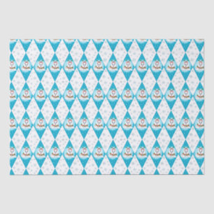 Papier Mousseline Samoyed Winter Holiday Diamond Motif