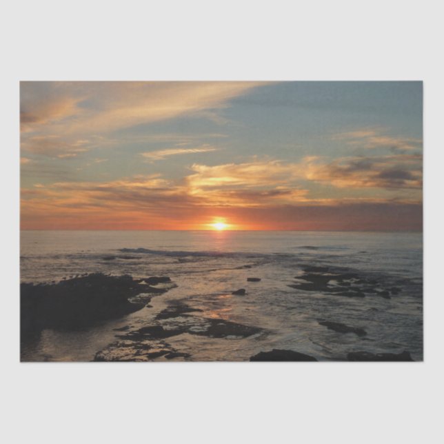 Papier Mousseline San Diego Sunset II California Seascape (Recto)