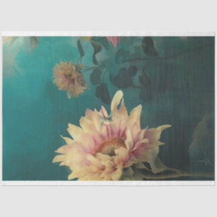 Papier Mousseline Sanctuaire de Tournesol Colibri & Floral