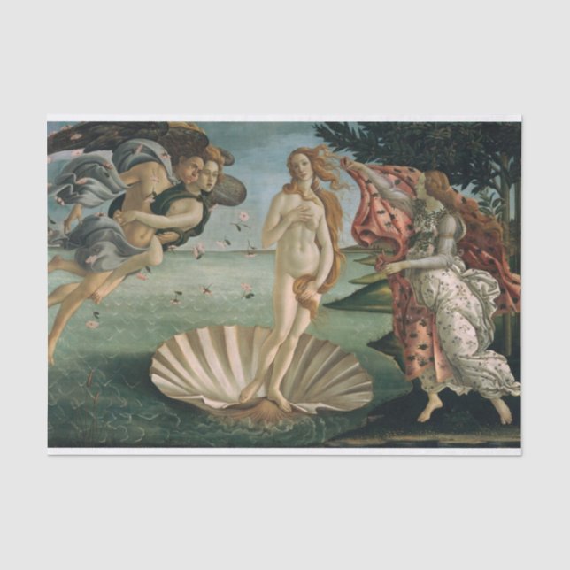 Papier Mousseline Sandro Botticelli | La naissance de Vénus (Recto)