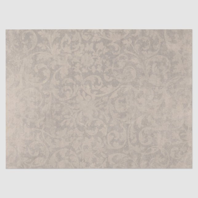 Papier Mousseline Sandy Scroll Distressed Decoupage Vintage (Recto)