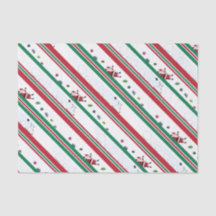 Santa & bonhomme de neige rayures de Noël
