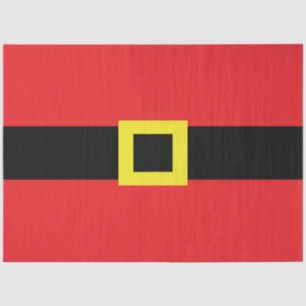 Papier Mousseline Santa Claus Belly Buckle Rouge Noir Jaune Fun
