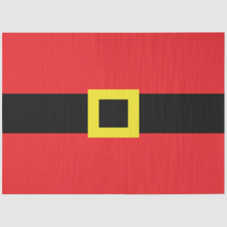 Papier Mousseline Santa Claus Belly Buckle Rouge Noir Jaune Fun