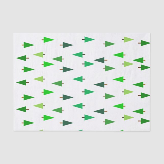 Papier Mousseline Sapins (Recto)