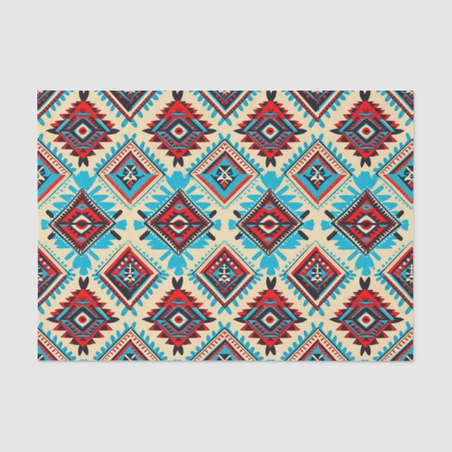Papier Mousseline Sapphire Aztec Dreams papier découpage (Recto)