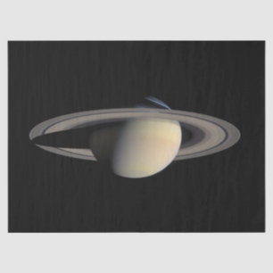 Papier Mousseline Saturne éclairée par le soleil, planète géante gaz