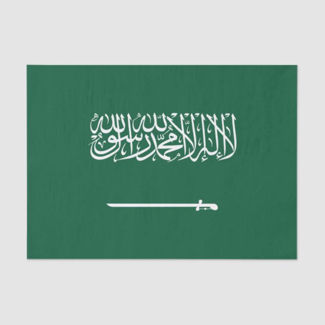 Papier Mousseline Saudi Arabia Flag (Recto)