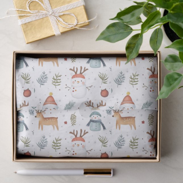 Papier Mousseline Scandinavian Nordic Christmas (Cadeau)
