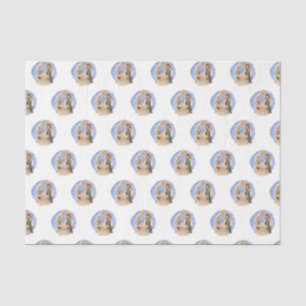 Papier Mousseline Scène de la Nativité Marie Joseph Jésus Motif Noël