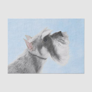 Papier Mousseline Schnauzer (Giant, Standard) Peinture - Chien Art