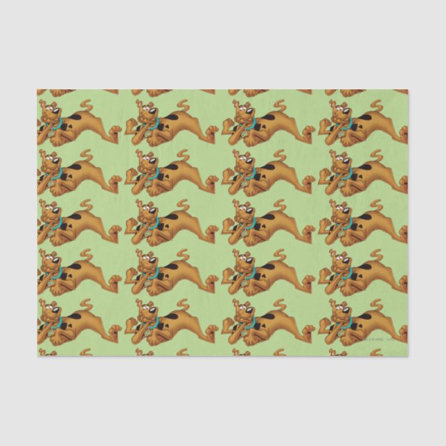 Papier Mousseline Scooby Doo Allongé (Recto)