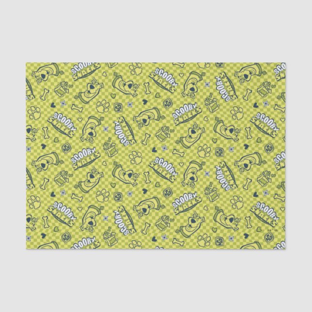 Papier Mousseline Scooby Snacks Galore Checker Motif (Recto)